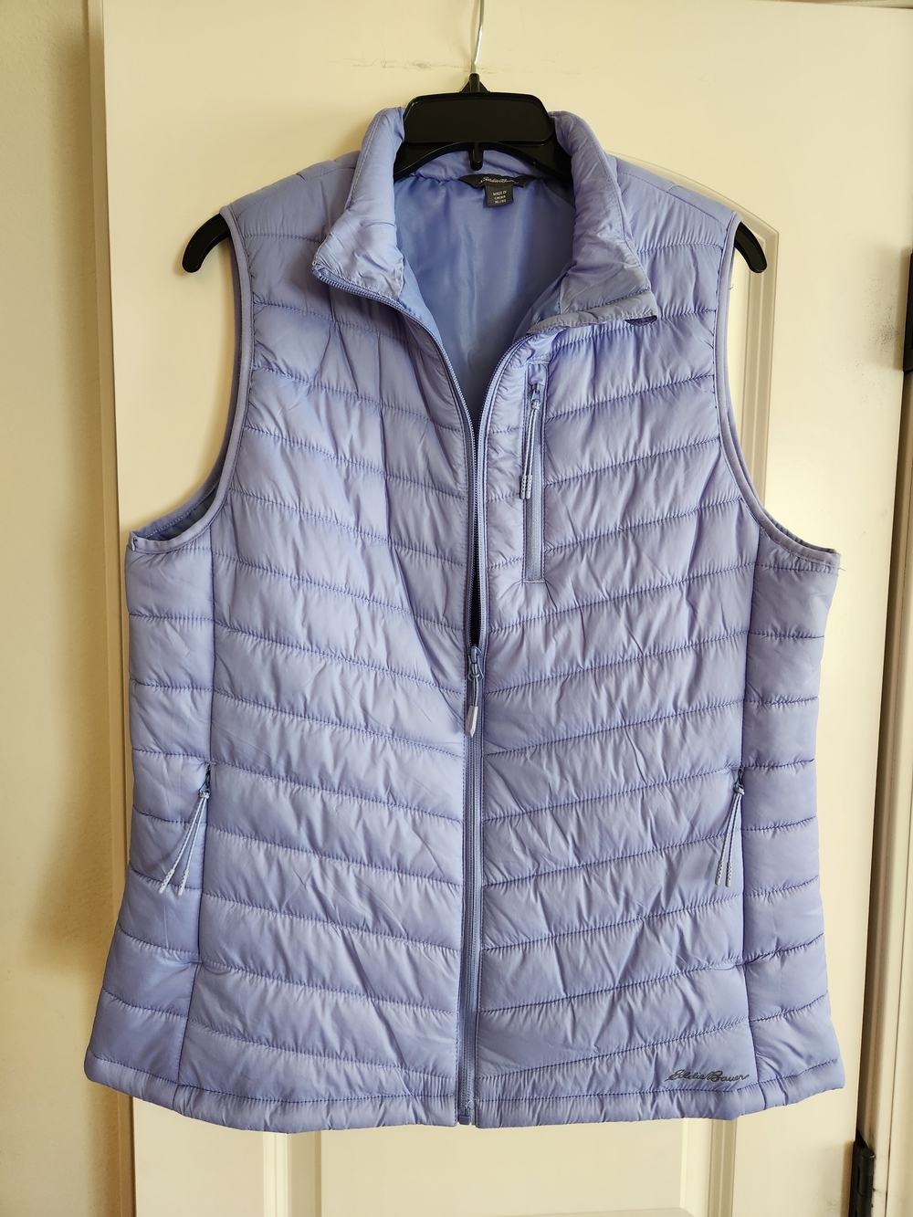 Light Purple Quilted Women's Vest - Sleeveless Puffer Jacket